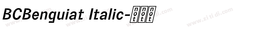 BCBenguiat Italic字体转换